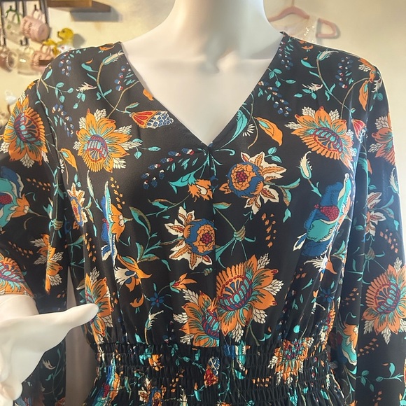 Belle Boho by Kim Gravel Regular Smocked Waist Caftan - Picture 8 of 9